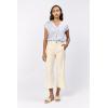 image:imageDEAR JOHN Audrey Wide Leg Jeans Womens High Rise Cropped Color Denim Comfort Stretch Clean HemWheat
