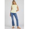 image:imageDEAR JOHN Bridget Womens Fitted Sleeveless Top TankPale Lime Yellow