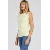 image:imageDEAR JOHN Bridget Womens Fitted Sleeveless Top TankPale Lime Yellow