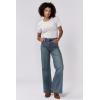 image:imageDEAR JOHN Fiona Wide Leg Womens Jeans High Rise Highwaisted Denim Classic Fit Full Inseam Clean HemAsh Mist
