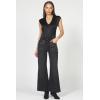 image:imageDEAR JOHN Fiona Wide Leg Womens Jeans High Rise Highwaisted Denim Classic Fit Full Inseam Clean HemBlack Sparkle