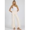 image:imageDEAR JOHN Fiona Wide Leg Womens Jeans High Rise Highwaisted Denim Classic Fit Full Inseam Clean HemWheat Lace