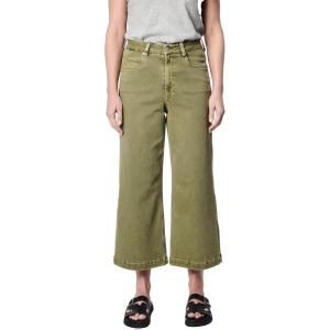 image:imageDEAR JOHN Audrey Wide Leg Jeans Womens High Rise Cropped Color Denim Comfort Stretch Clean HemOlive Branch
