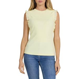 image:imageDEAR JOHN Bridget Womens Fitted Sleeveless Top TankPale Lime Yellow