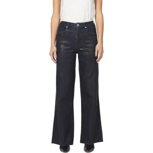 image:imageDEAR JOHN Fiona Wide Leg Womens Jeans High Rise Highwaisted Denim Classic Fit Full Inseam Clean HemDenim Paint