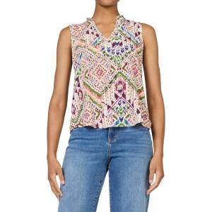 image:imageDEAR JOHN Fiora Womens Relaxed Sleeveless Top ShirtTropical Ikat