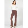 image:imageDEAR JOHN Mindy High Rise Clean Hem Flare Womens PantsCappuccino