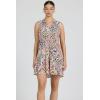 image:imageDEAR JOHN Eliza Womens Tiered Mini DressTropical Ikat