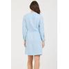 image:imageDEAR JOHN Letty Relaxed Long Sleeve ButtonFront Midi Dress for WomenCarolina Blue