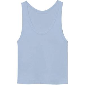 image:imageDEAR JOHN Louise Womens Fitted Cotton Rib Knit Scoop Neck Racerback TankPigment Skyway
