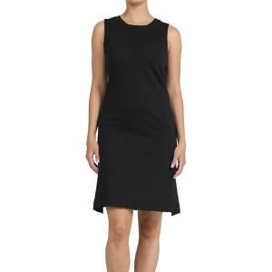 image:imageDEAR JOHN Strada Dress Womens Classic Fit Cotton Slub Crew Neck Sleeveless Midi DressBlack
