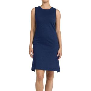 image:imageDEAR JOHN Strada Dress Womens Classic Fit Cotton Slub Crew Neck Sleeveless Midi DressBlack Iris