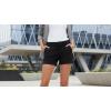 image:imageDEAR JOHN Hampton Low Rise Denim Shorts for Women Tailored Trouser Fit with Cuffed Hem and Casual Stretch ComfortBlack