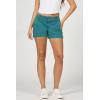 image:imageDEAR JOHN Hampton Low Rise Denim Shorts for Women Tailored Trouser Fit with Cuffed Hem and Casual Stretch ComfortMediterranea