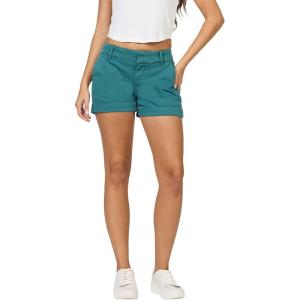 image:imageDEAR JOHN Hampton Low Rise Denim Shorts for Women Tailored Trouser Fit with Cuffed Hem and Casual Stretch ComfortMediterranea