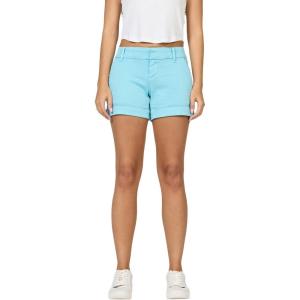 image:imageDEAR JOHN Hampton Low Rise Denim Shorts for Women Tailored Trouser Fit with Cuffed Hem and Casual Stretch ComfortMilky Blue