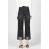 image:imageDEAR JOHN Holly Straight Leg Jeans for Women HighRise Cuffed Hem Full Length DenimBlack Gem