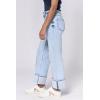 image:imageDEAR JOHN Holly Straight Leg Jeans for Women HighRise Cuffed Hem Full Length DenimLake Shore