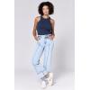 image:imageDEAR JOHN Holly Straight Leg Jeans for Women HighRise Cuffed Hem Full Length DenimLake Shore