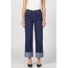 image:imageDEAR JOHN Holly Straight Leg Jeans for Women HighRise Cuffed Hem Full Length DenimStar Demand