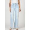 image:imageDEAR JOHN Micah Womens Wide Leg Jeans Mid Rise Comfortable Stretch Raw HemMisty Cloud