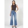 image:imageDEAR JOHN Micah Womens Wide Leg Jeans Mid Rise Comfortable Stretch Raw HemPrenma
