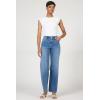 image:imageDEAR JOHN Micah Womens Wide Leg Jeans Mid Rise Comfortable Stretch Raw HemSkagway