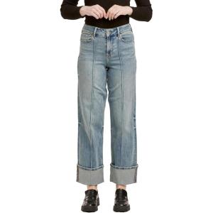 image:imageDEAR JOHN Holly Straight Leg Jeans for Women HighRise Cuffed Hem Full Length DenimPioneer Valley