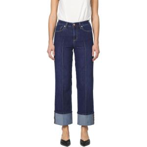 image:imageDEAR JOHN Holly Straight Leg Jeans for Women HighRise Cuffed Hem Full Length DenimStar Demand