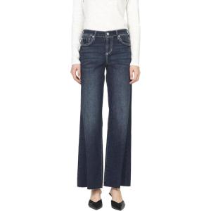 image:imageDEAR JOHN Micah Womens Wide Leg Jeans Mid Rise Comfortable Stretch Raw HemLennon