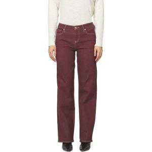 image:imageDEAR JOHN Taylor Womens Jeans High Rise Straight Leg Full LengthCabernet Cherry