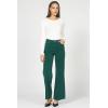 image:imageDEAR JOHN Fiona Womens Pants Wide Leg High Rise Full Length Inseam Clean Finished HemRainforest