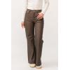 image:imageDEAR JOHN Fiona Womens Pants Wide Leg High Rise Full Length Inseam Clean Finished HemToasted Coconut Vegan Leather
