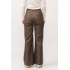 image:imageDEAR JOHN Fiona Womens Pants Wide Leg High Rise Full Length Inseam Clean Finished HemToasted Coconut Vegan Leather