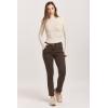 image:imageDEAR JOHN Blaire Straight Jeans Womens Mid Rise Slim Fit DenimMocha Brown
