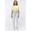 image:imageDEAR JOHN Frankie Womens Straight Leg Jeans HighRise Ankle Inseam Clean Hem Comfort Stretch DenimOceanside