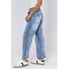 image:imageDEAR JOHN Lasso Womens Barrel Leg Jeans High Rise Comfort Stretch Classic DenimWestern Hue