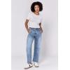 image:imageDEAR JOHN Lasso Womens Barrel Leg Jeans High Rise Comfort Stretch Classic DenimWestern Hue