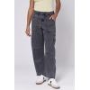 image:imageDEAR JOHN Lasso Womens Barrel Leg Pants High Rise Comfort Stretch Classic DenimCharcoal