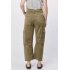 image:imageDEAR JOHN Lasso Womens Barrel Leg Pants High Rise Comfort Stretch Classic DenimOlive Branch