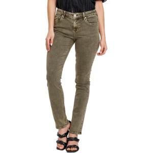 image:imageDEAR JOHN Blaire Straight Jeans Womens Mid Rise Slim Fit DenimOlive