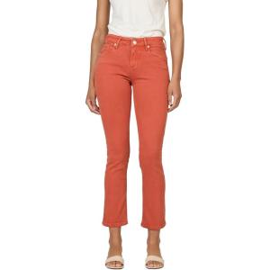 image:imageDEAR JOHN Blaire Straight Leg Jean Mid Rise Slim Fit Ankle Length Stretch DenimBurnt Brick