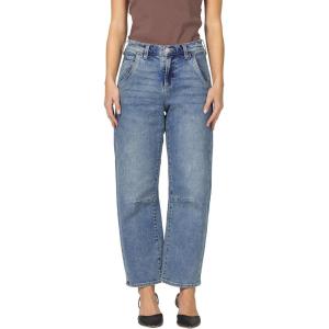 image:imageDEAR JOHN Lasso Womens Barrel Leg Jeans High Rise Comfort Stretch Classic DenimWaikiki