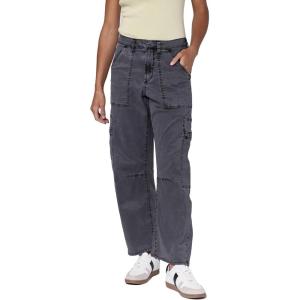 image:imageDEAR JOHN Lasso Womens Barrel Leg Pants High Rise Comfort Stretch Classic DenimCharcoal