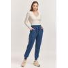 image:imageDEAR JOHN Dahlia High Rise Ankle Jogger PantsDark Indigo
