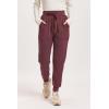 image:imageDEAR JOHN Dahlia High Rise Ankle Jogger PantsPlum Berry
