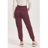 image:imageDEAR JOHN Dahlia High Rise Ankle Jogger PantsPlum Berry