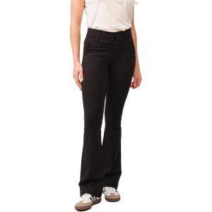 image:imageDEAR JOHN Lauren Women Flare Pants Mid Rise Clean HemBlack
