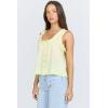 image:imageDEAR JOHN Ada Womens Top Scoop Neck Sleeveless Button Front Relaxed FitWax Yellow