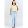 image:imageDEAR JOHN Ada Womens Top Scoop Neck Sleeveless Button Front Relaxed FitWax Yellow